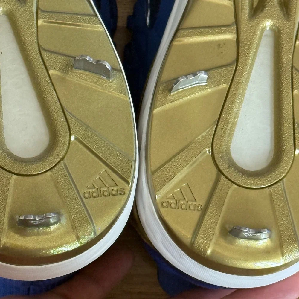 Adidas Adizero Afterburner 4 Baseball Cleats Royal Blue Gold CG5149 Mens 12.5